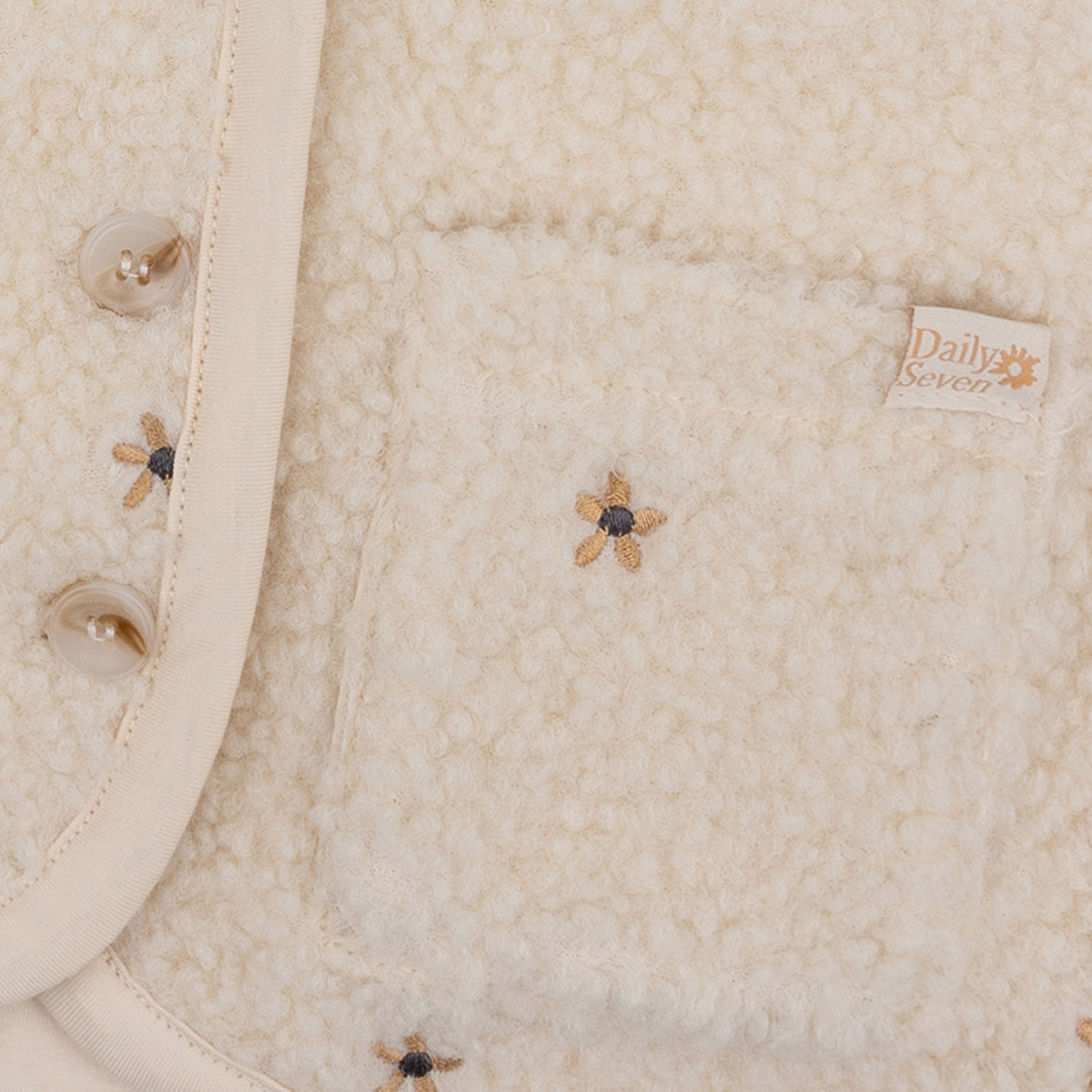 Teddy Gilet Embroidery - Ko&Flo