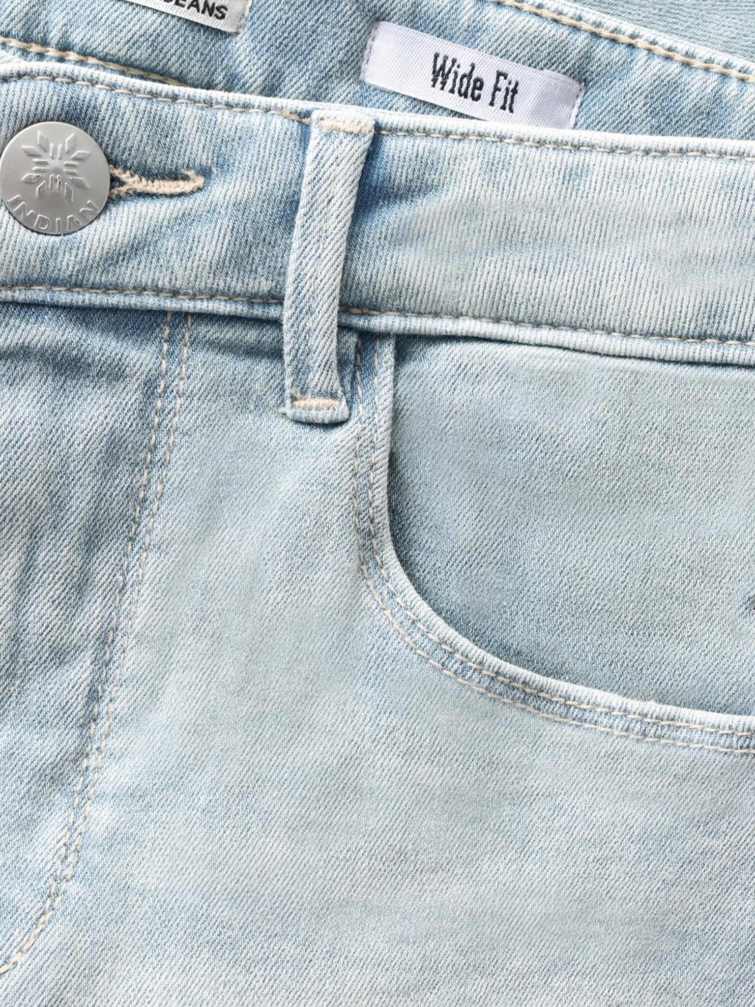 Wide Fit Light Denim