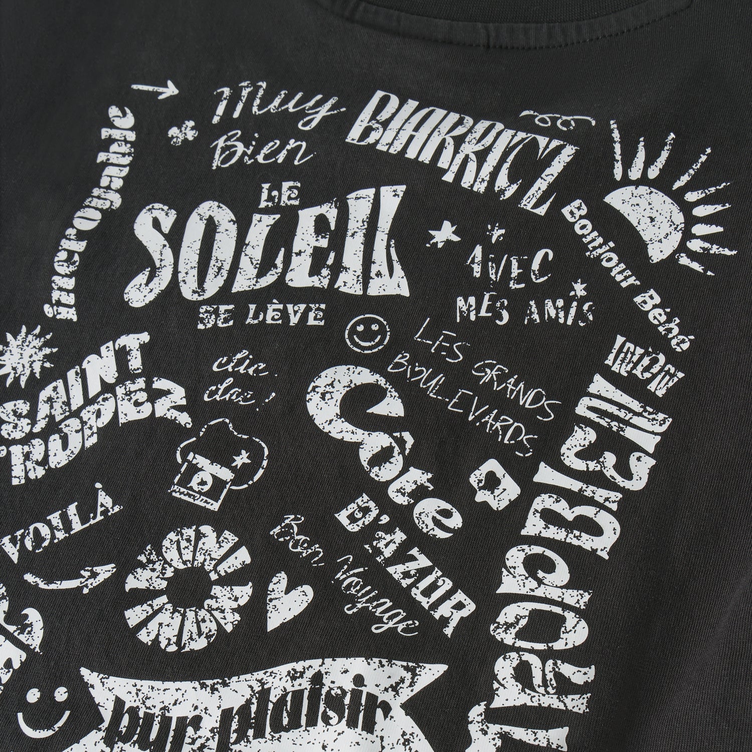 T-shirt Washed Print