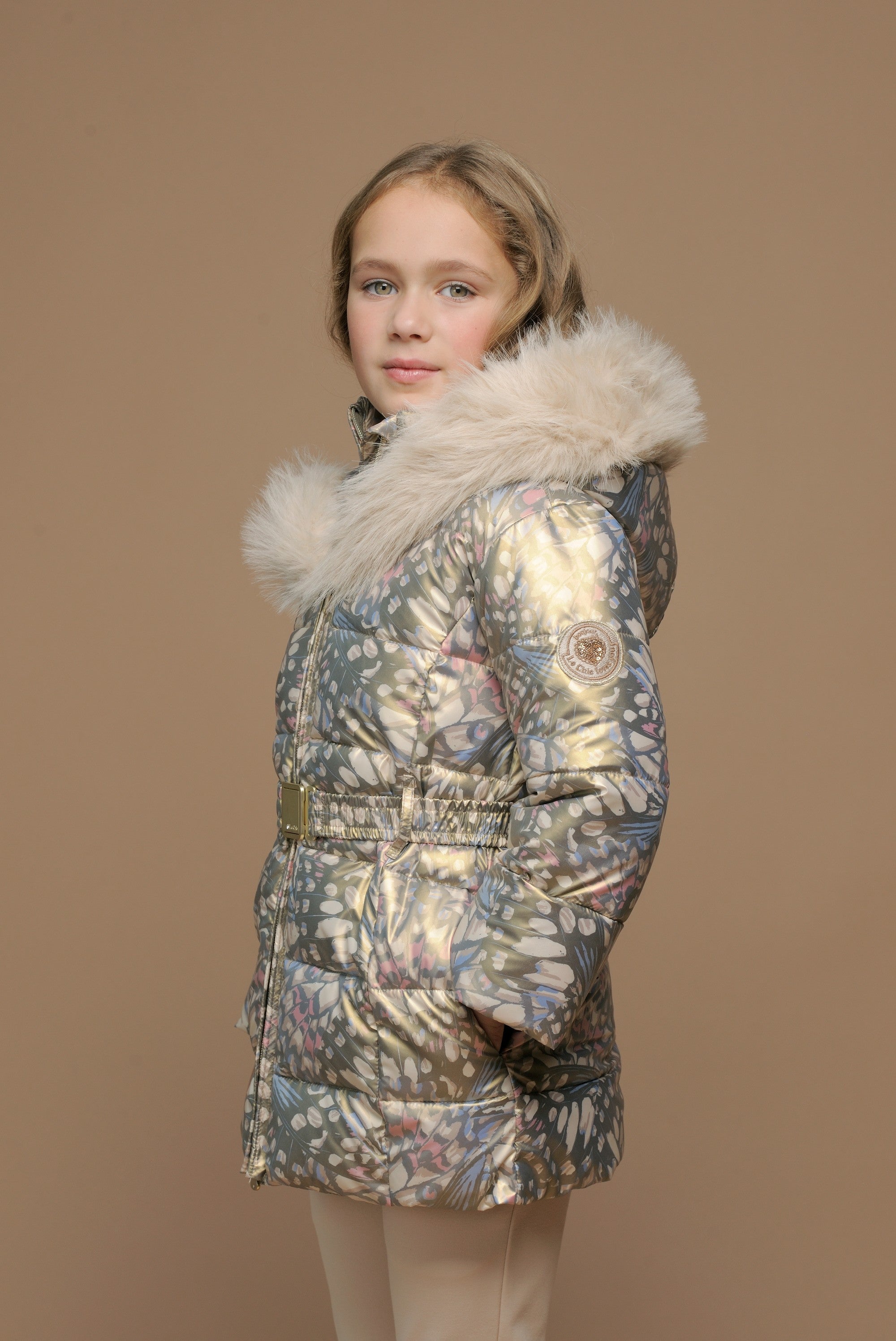 BODETTE golden AOP long coat