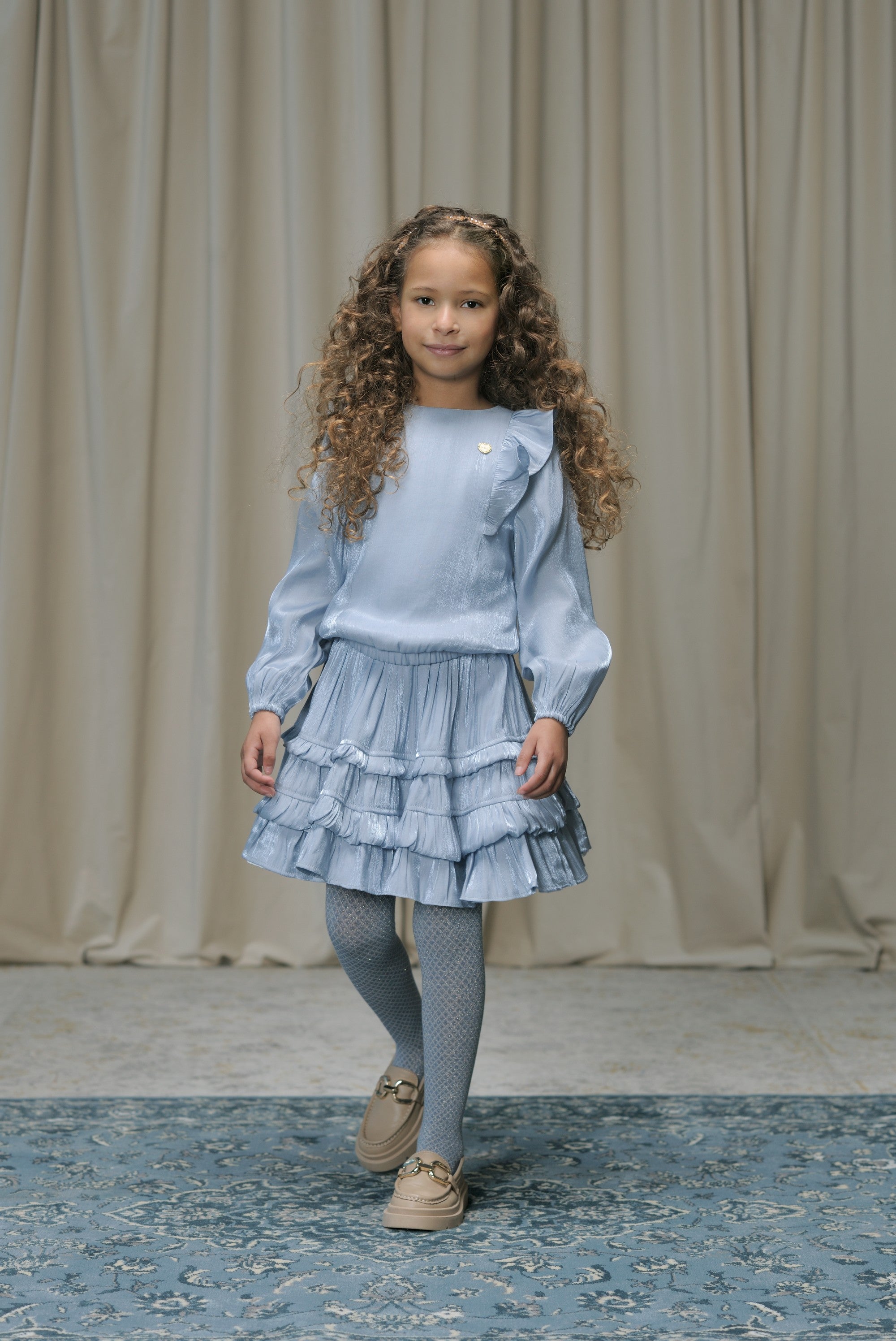 EVERY silky ruffle blouse