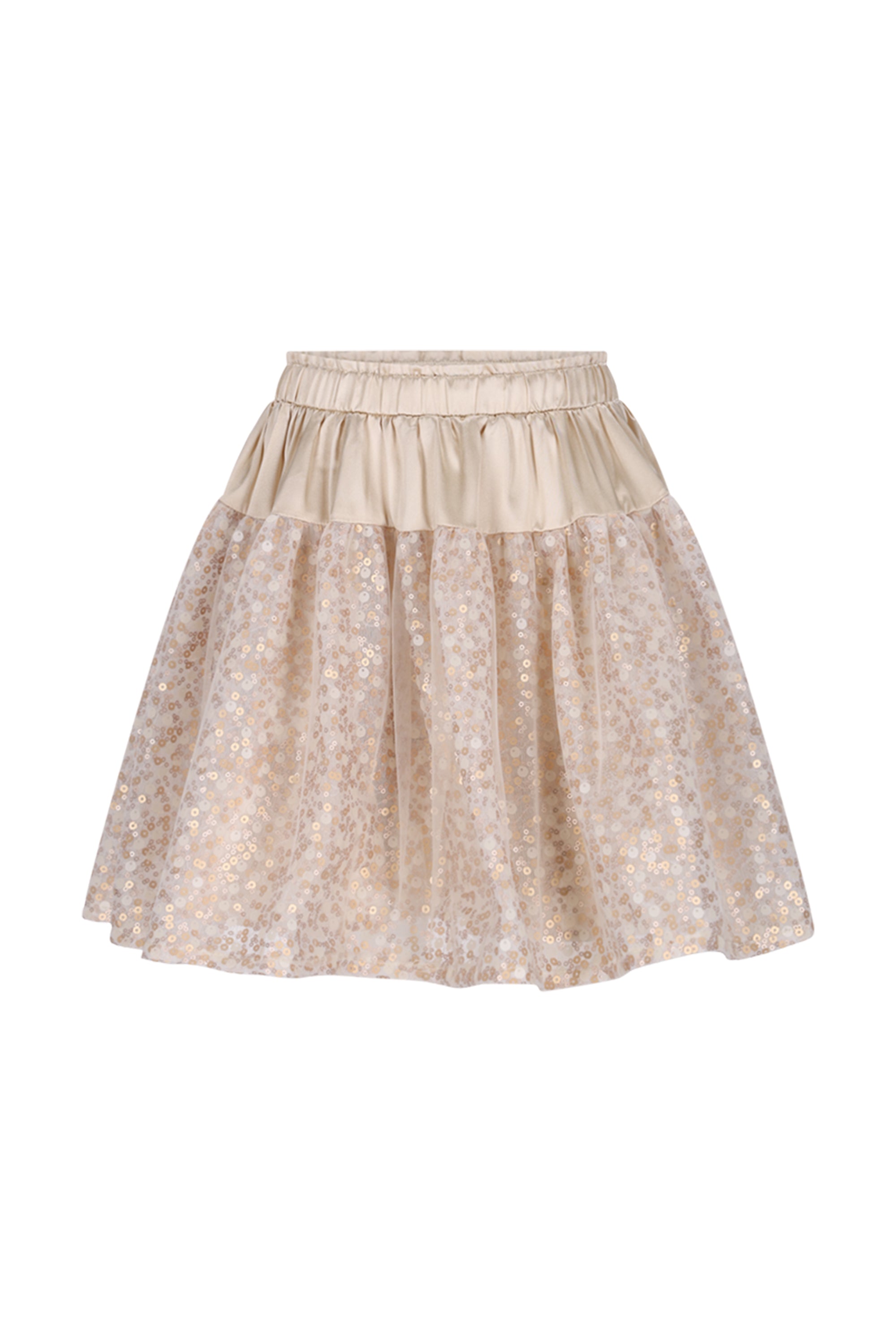 TRUST sequined panel skirt