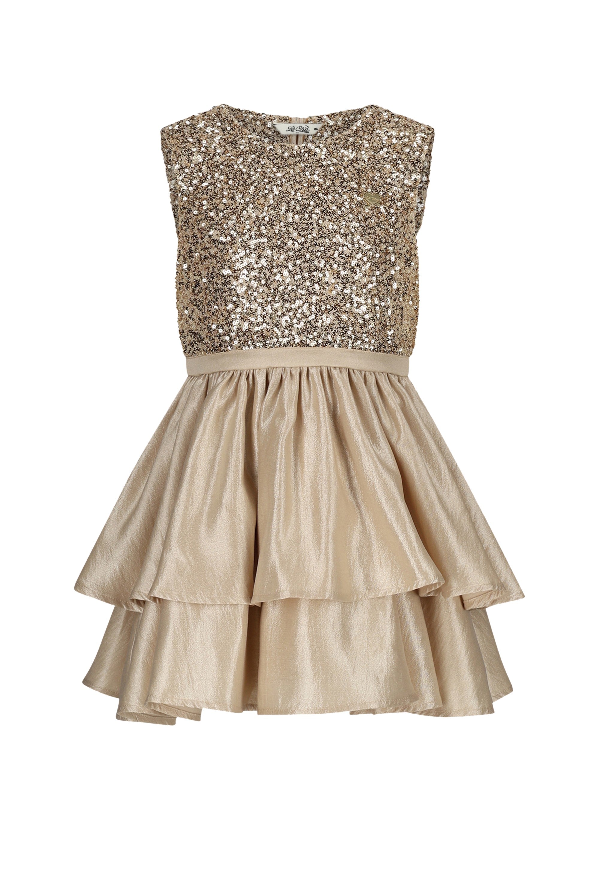 SHINY two-layered skirt dress