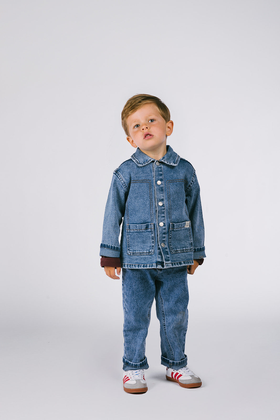 Noï denim jacket pink