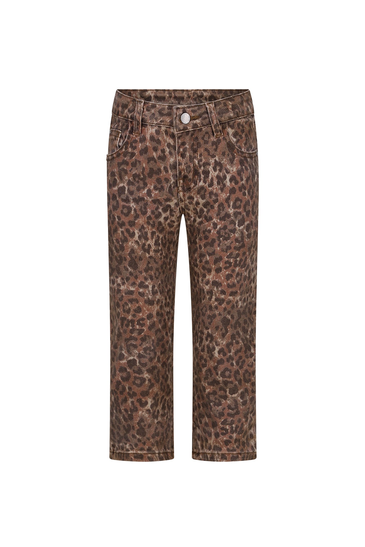 Riley denim leopard pants