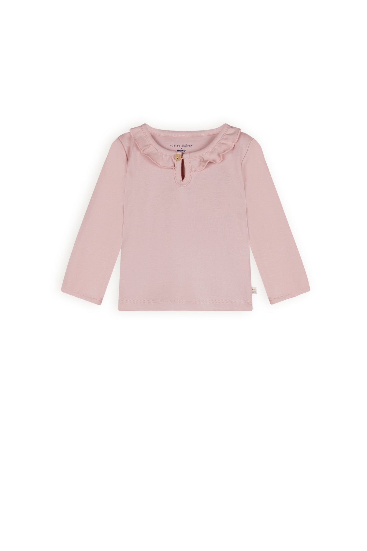 Kaya tshirt Longsleeve with ruffle detail at neck