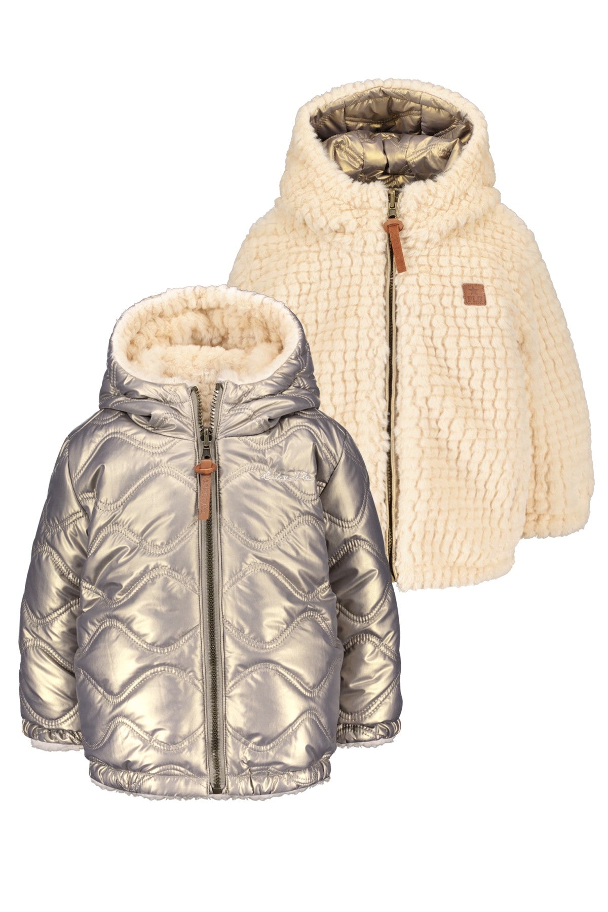 Like Flo reversible winterjas, aan twee kanten te dragen, babykleding