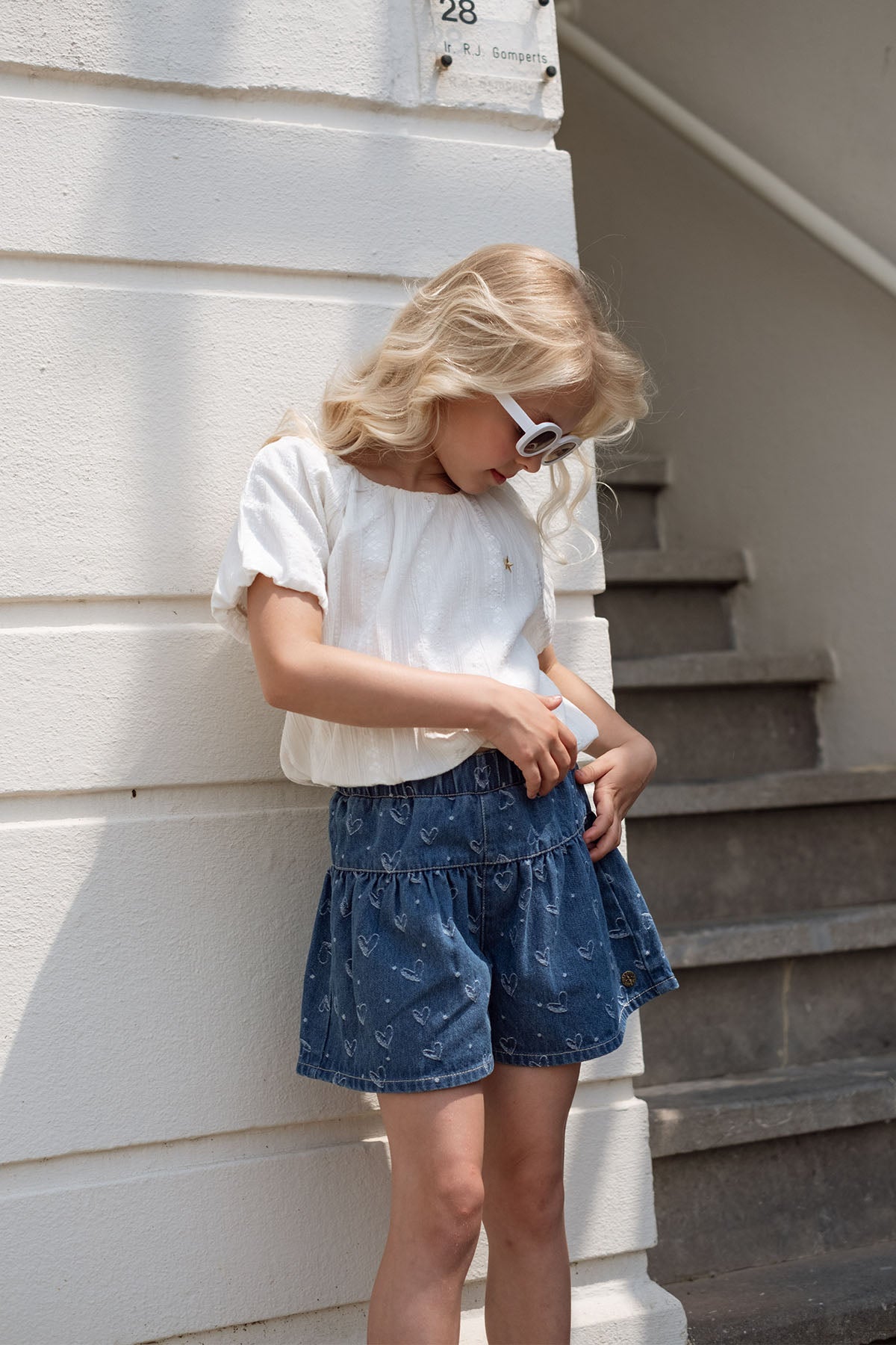 Femke Skort Lt Denim