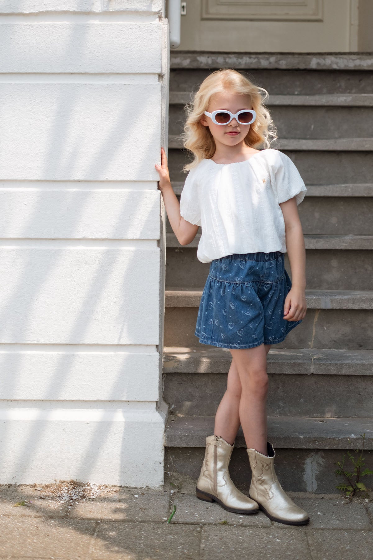 Femke Skort Lt Denim