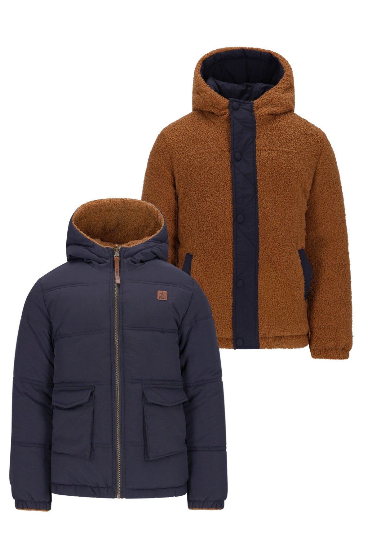 Albon Flo boys reversible hooded jacket