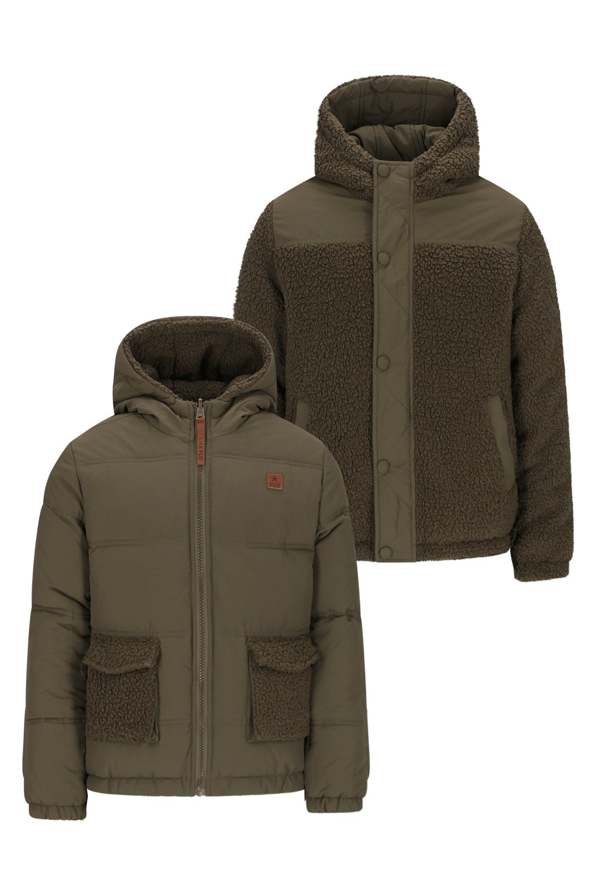 Albon Flo boys reversible hooded jacket
