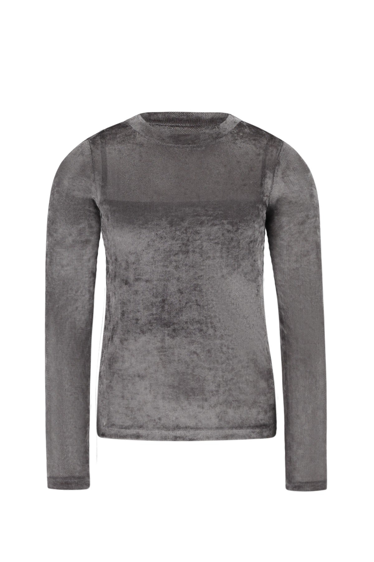 Elina Flo young velvet mesh top with lining antra
