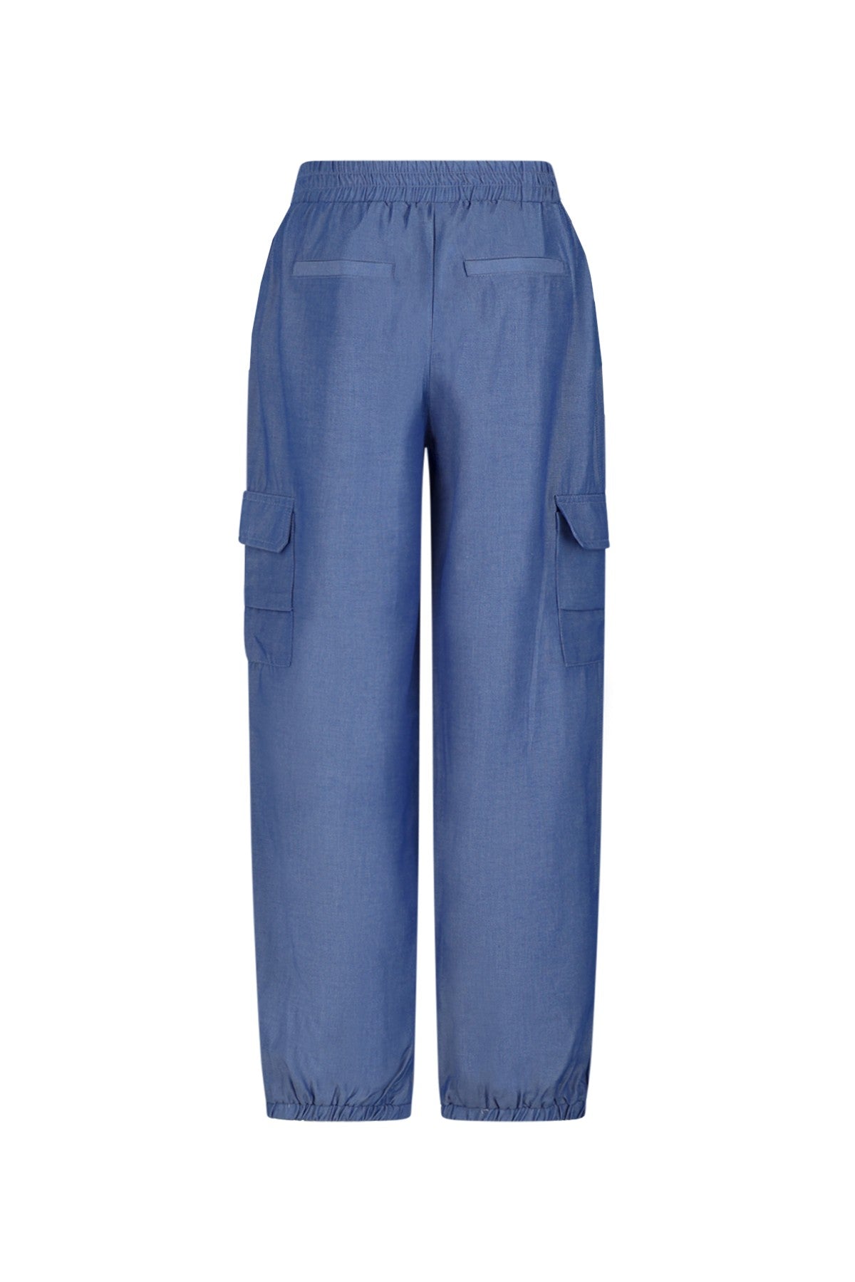Flevy Flo young parachute pants with elastic in hem indigo