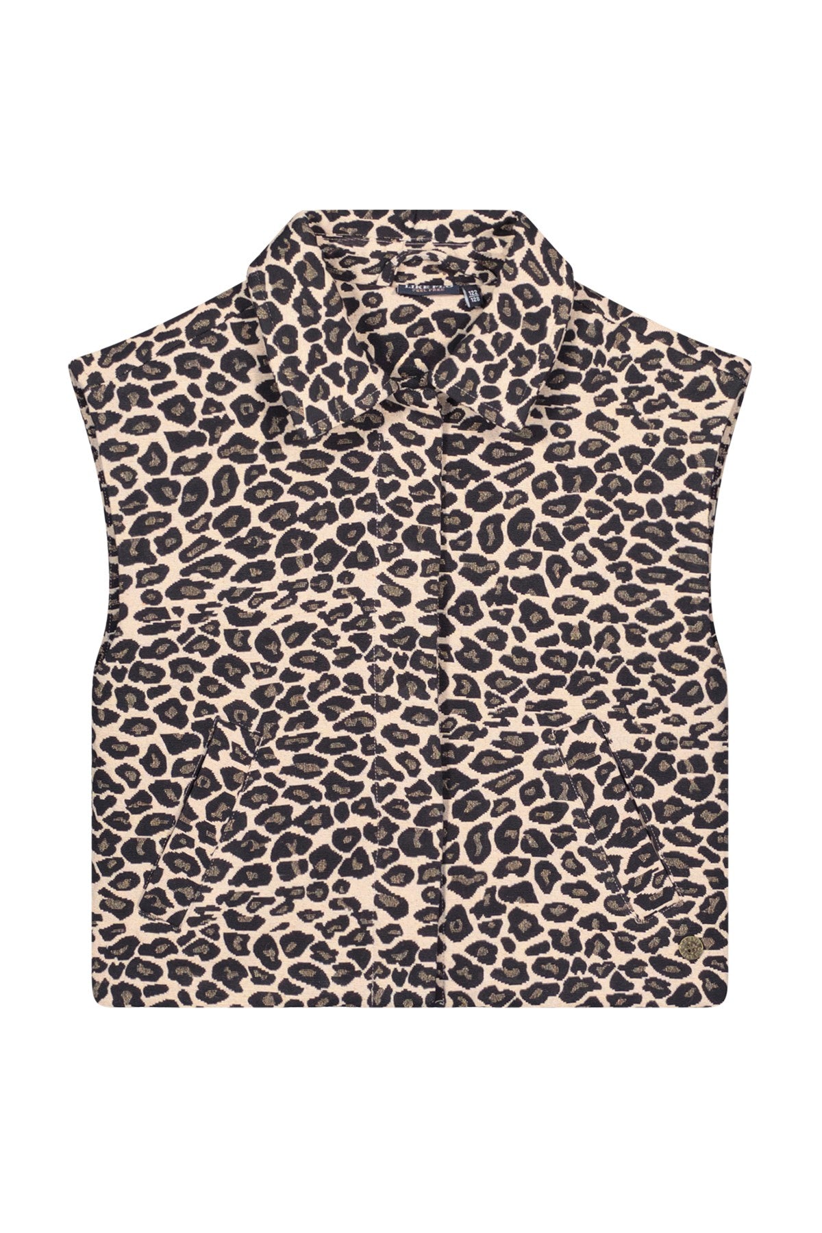 Dua Flo girls woven panter gilet