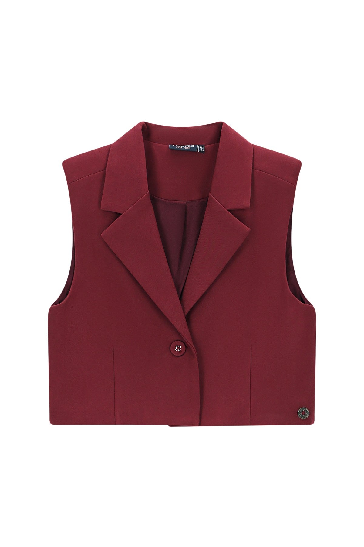 Demi Flo girls gilet cherry