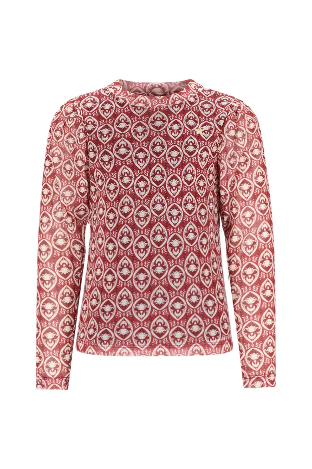 Estee Flo girls AOP mesh top