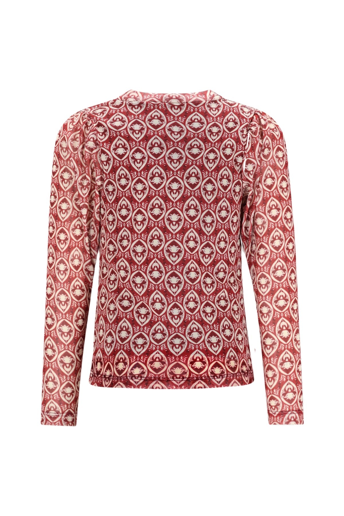 Estee Flo girls AOP mesh top rood