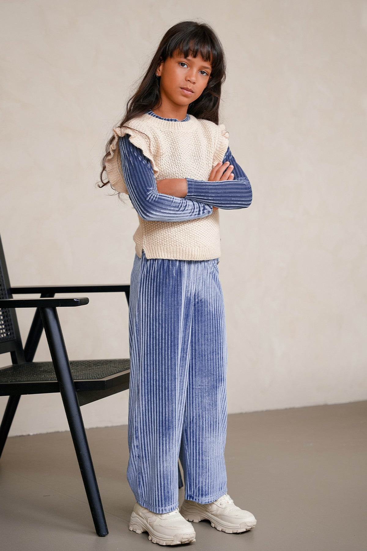 Esmay Flo girls velvet top