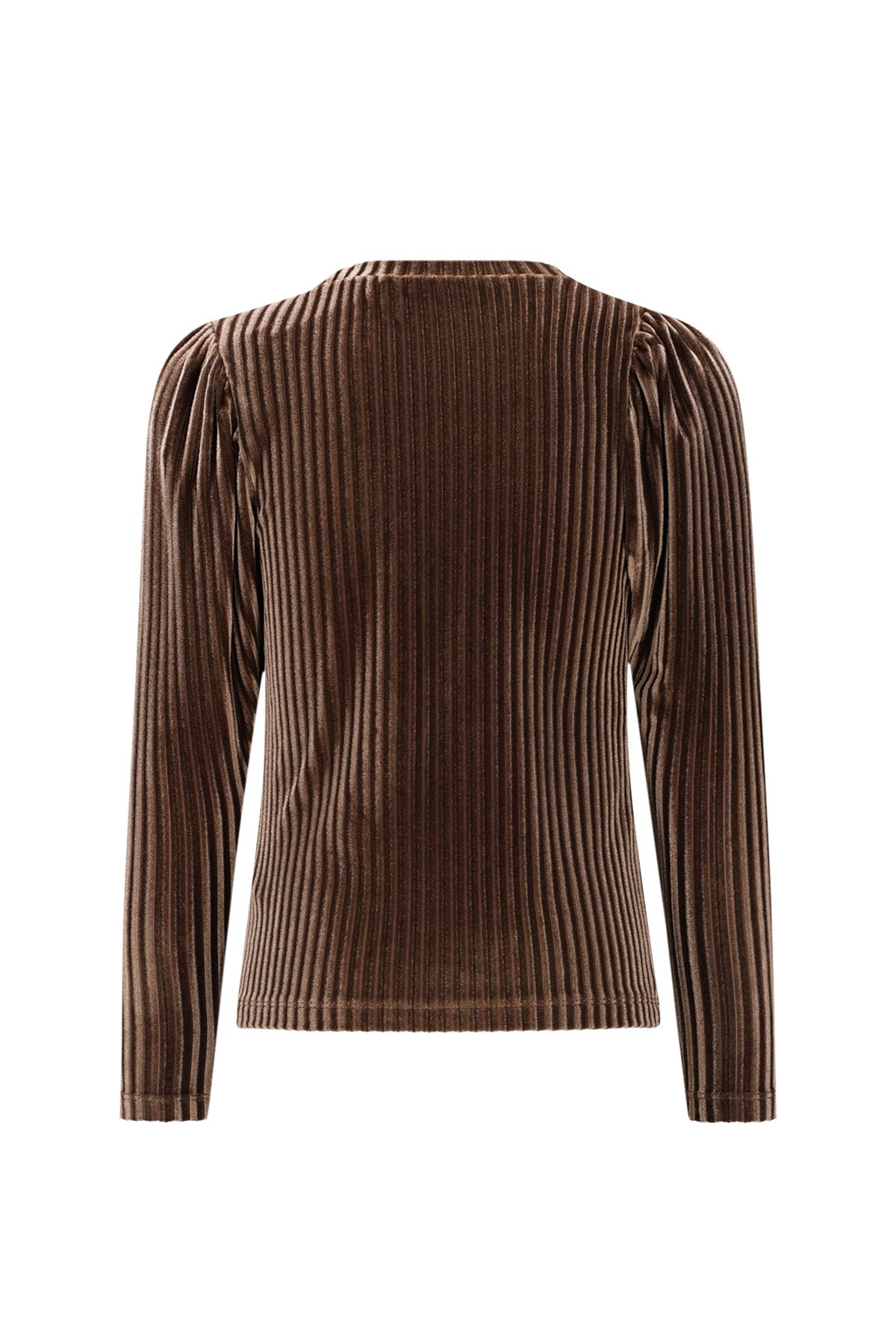 Esmay Flo girls velvet top choco