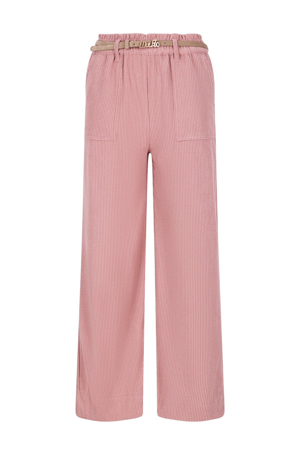 Finn Flo girls corduroy wide leg pants with beltloops