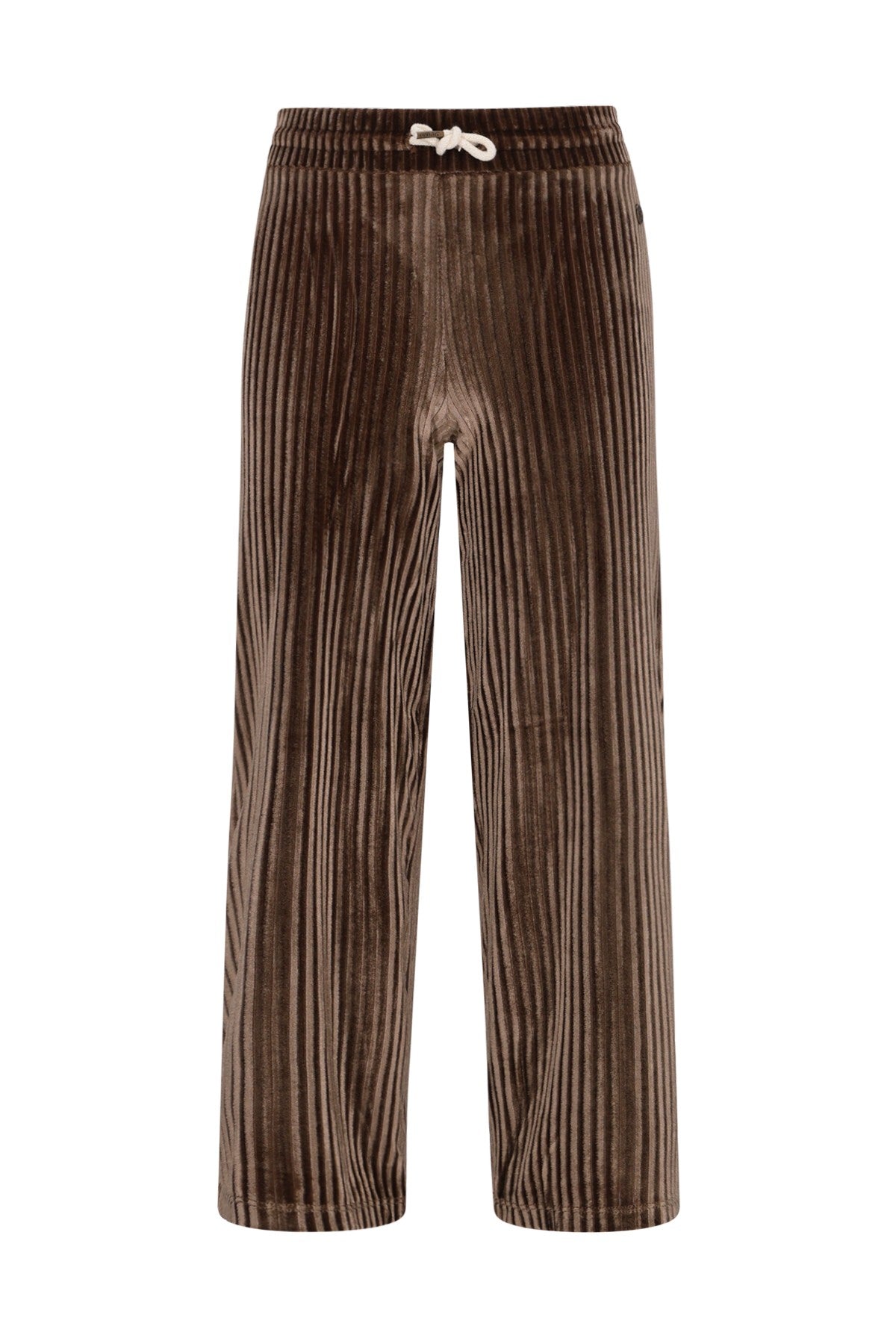 Fem Flo girls velvet wide leg pants choco
