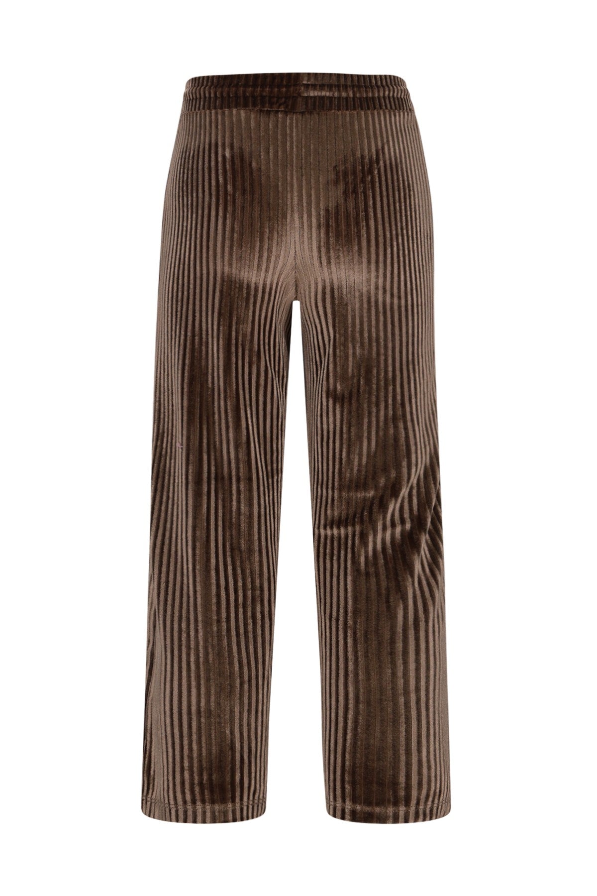 Fem Flo girls velvet wide leg pants choco