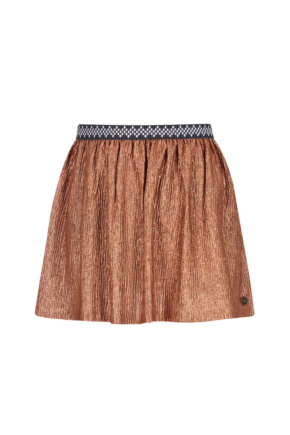 Holly Flo girls metallic skirt copper