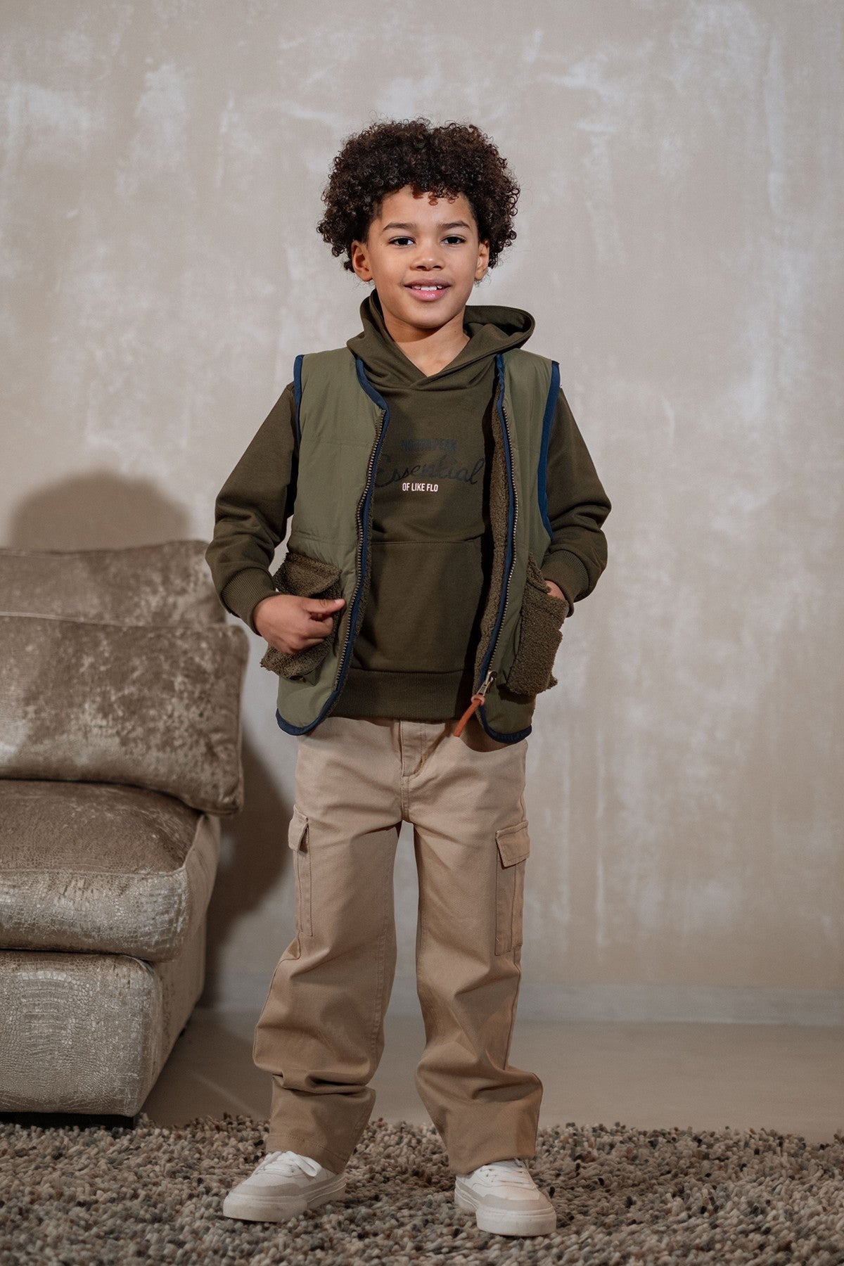 Daly Flo boys reversible gilet