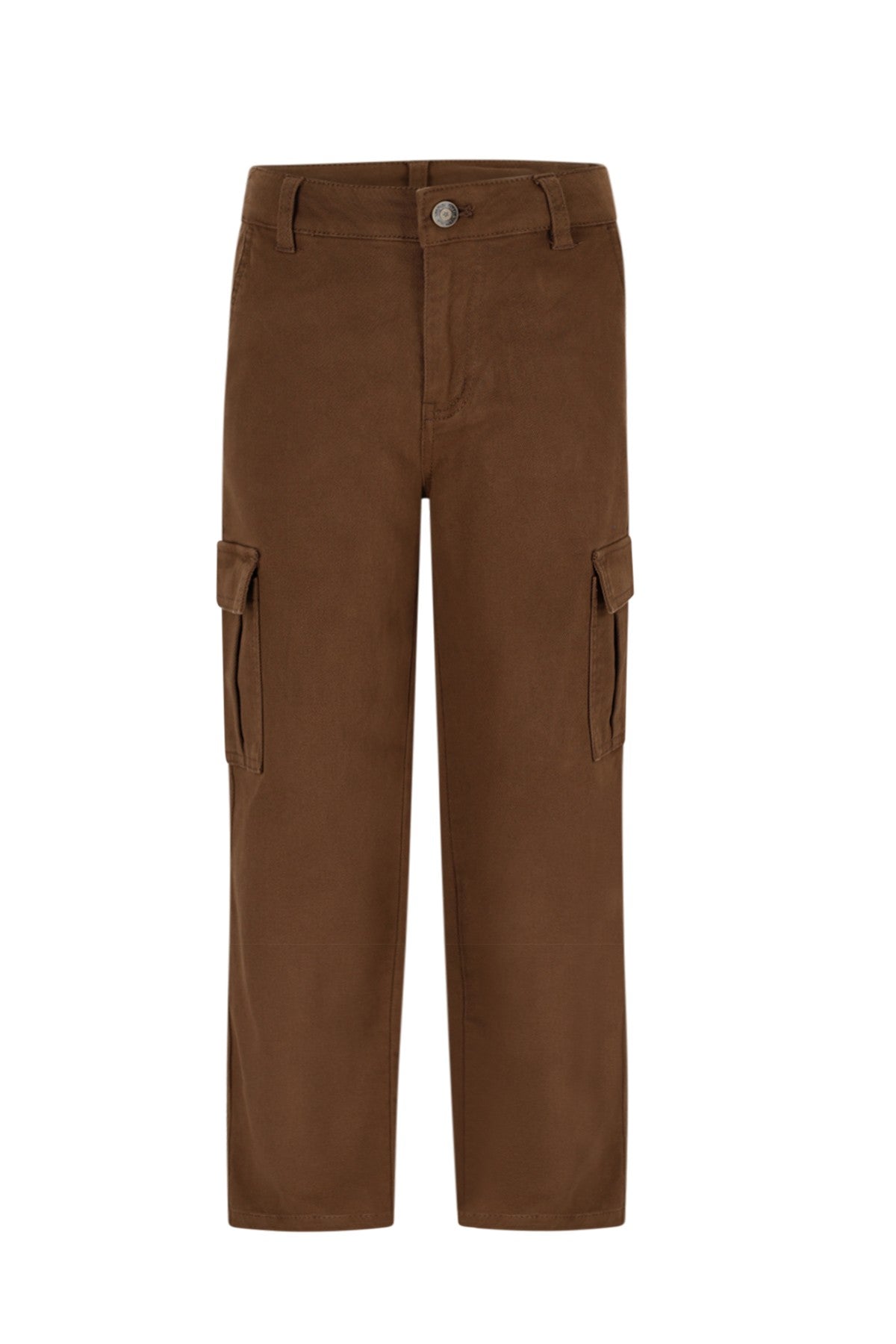 Frankys Flo boys twill cargo pants cinnamon
