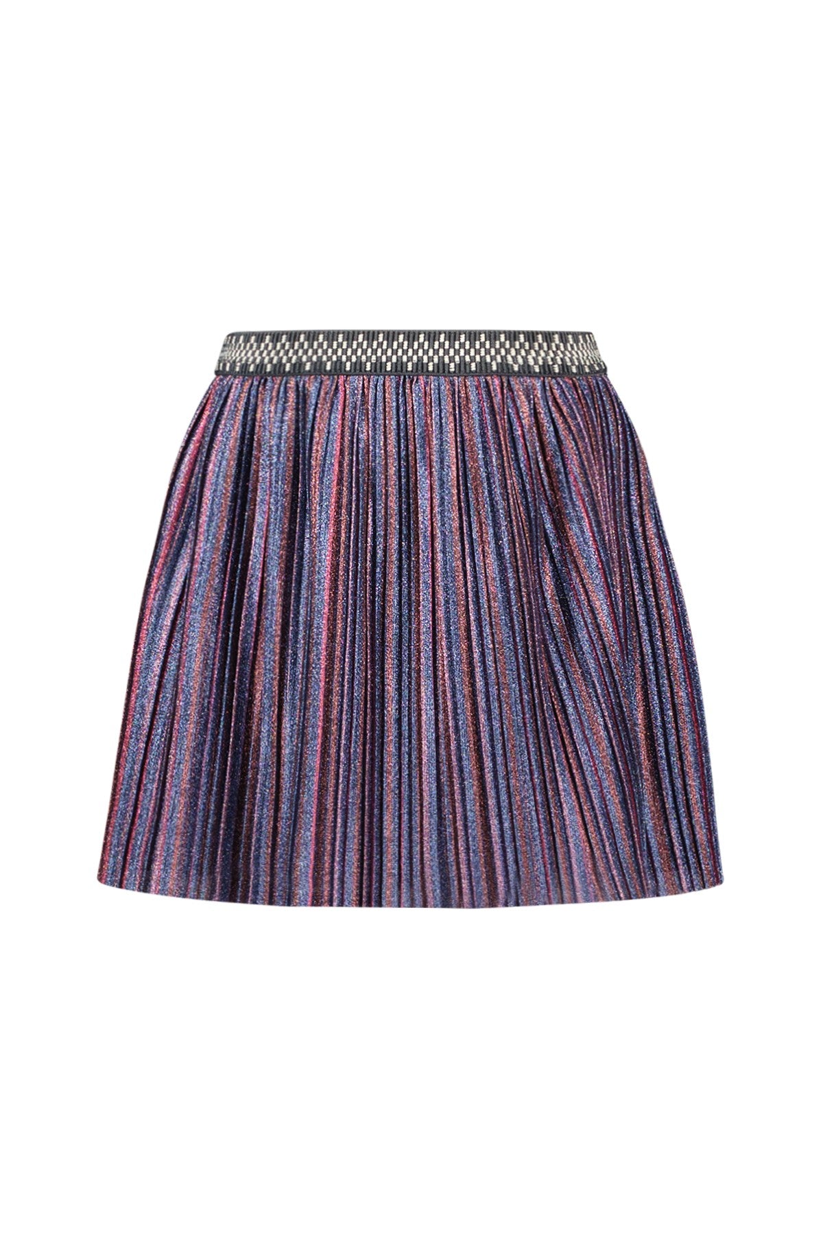 Solly Flo girls plissé glitter skirt Multi