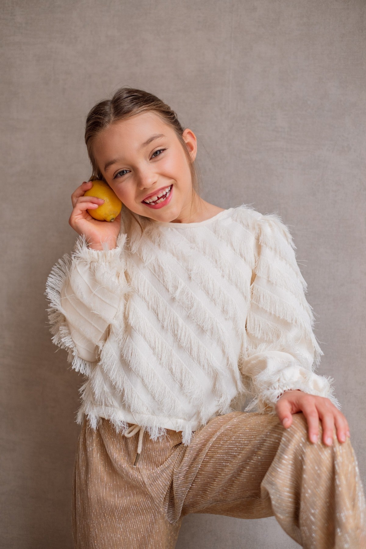 Ella Flo girls fringes blouse