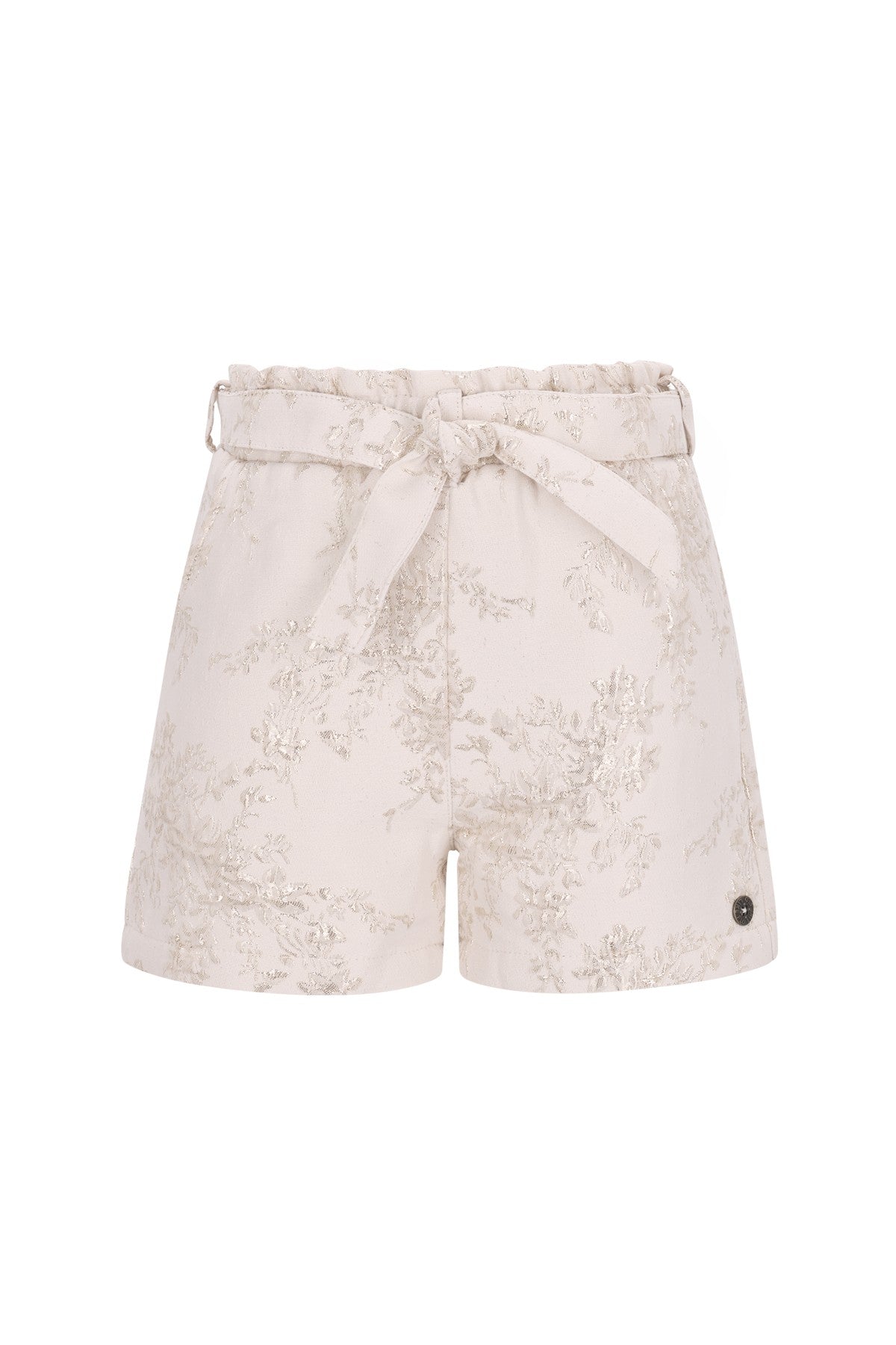 Fay-Linn Flo girls jacquard short with shell belt