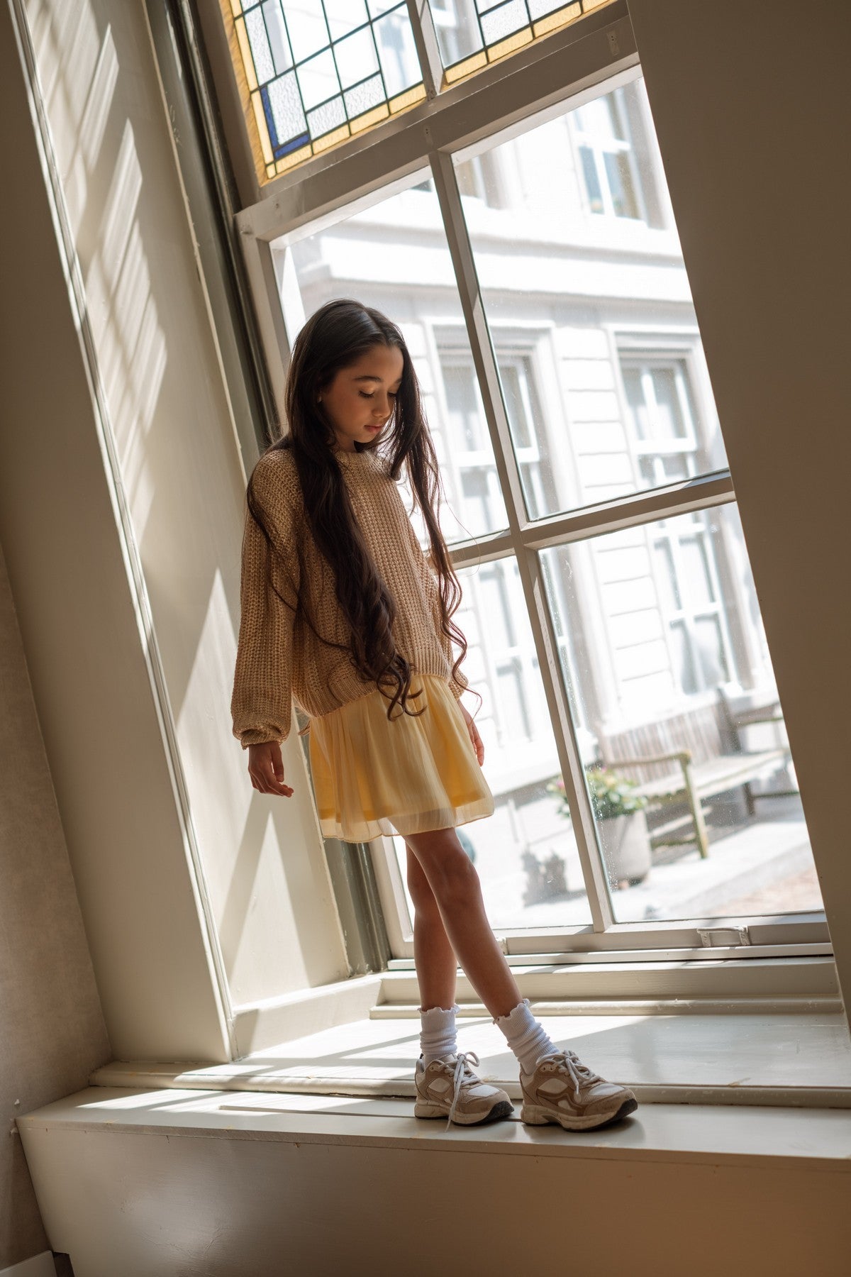 Salina Flo girls skirt with cord in waistband