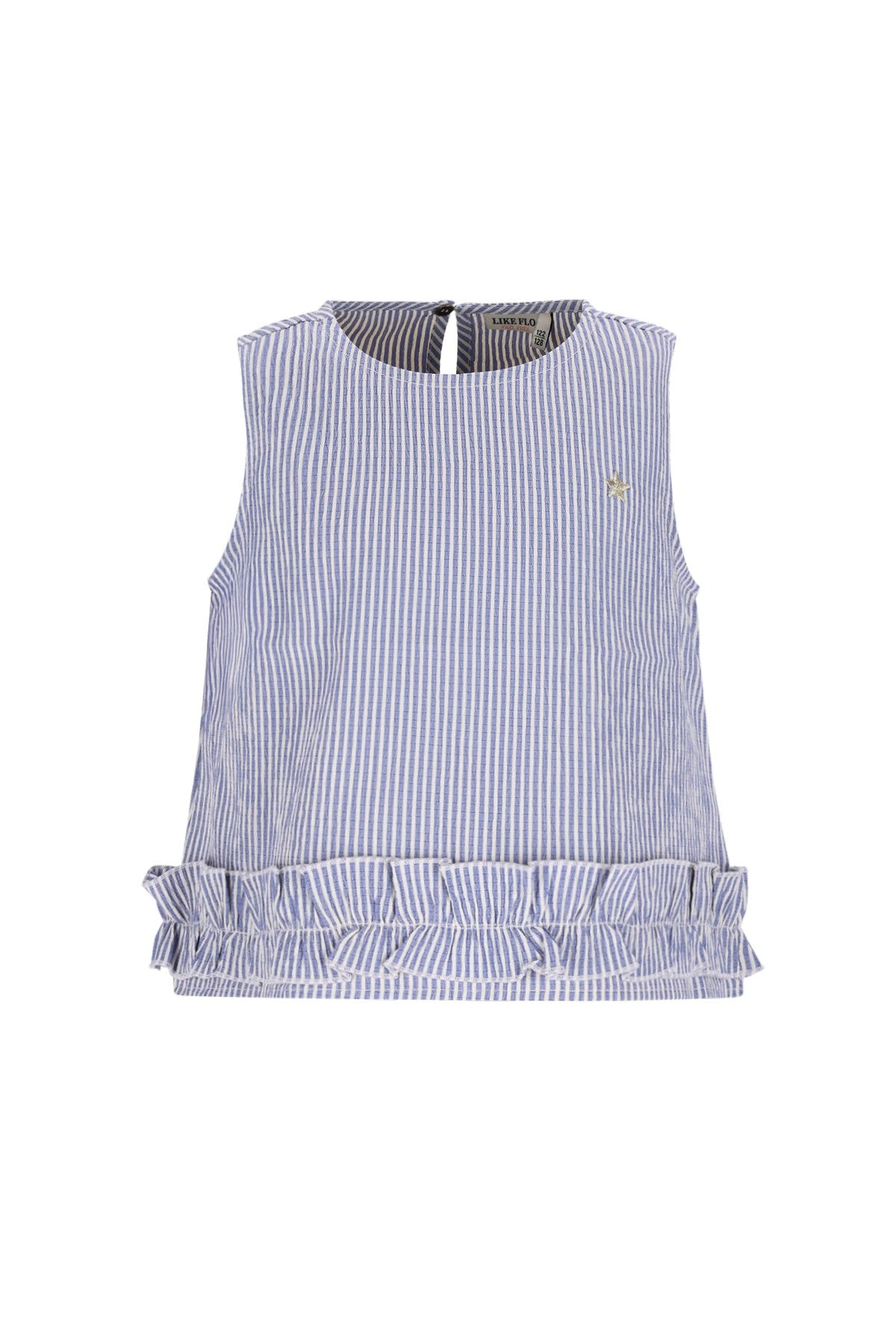 Chloe Flo girls top with ruffle at hem