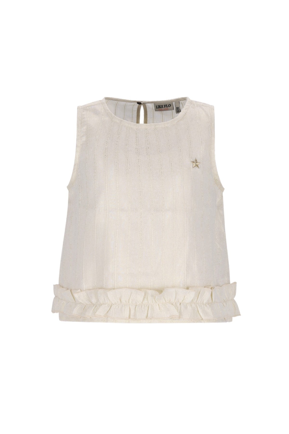 Chloe Flo girls top with ruffle at hem