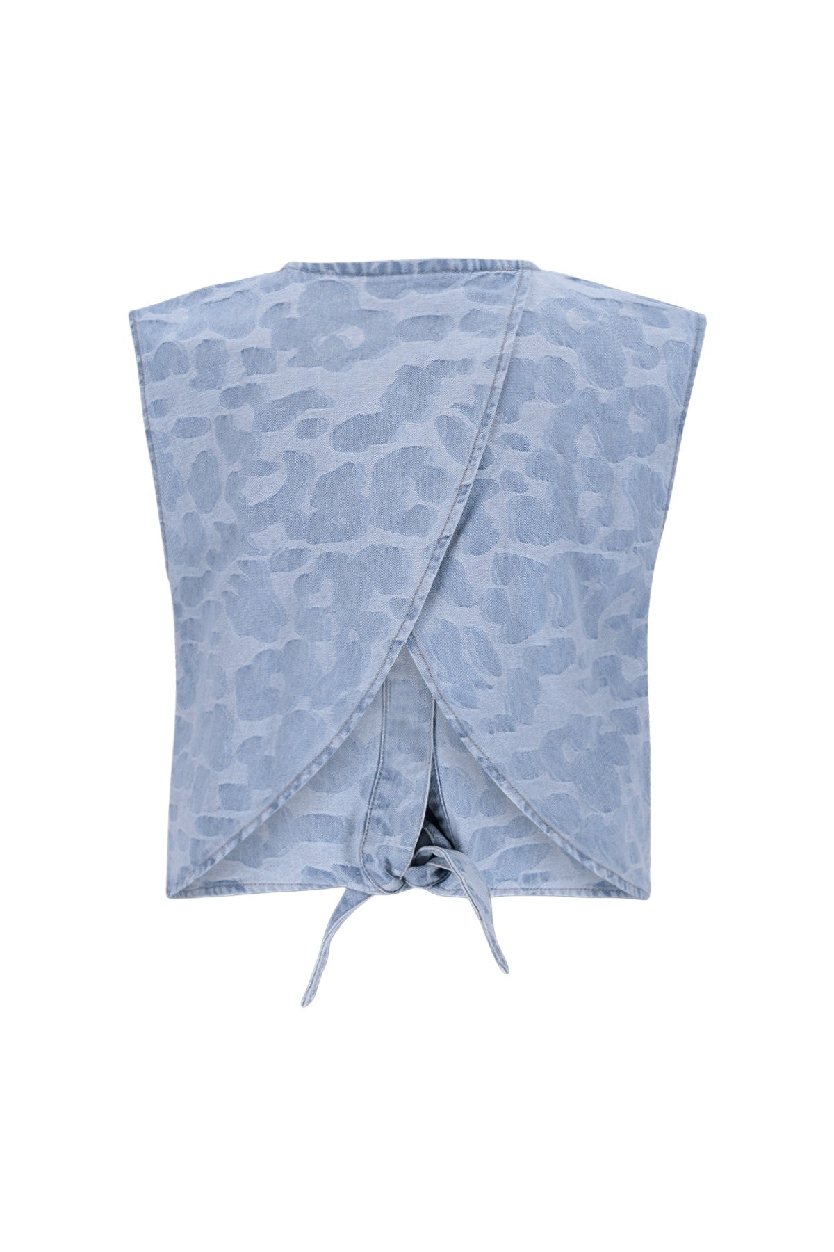 Clara Flo girls chambrey knotted top with CF closure