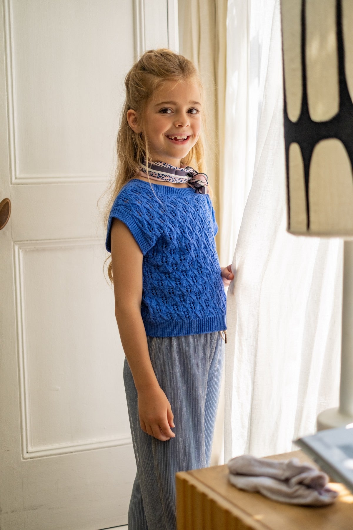 Dante Flo girls fancy knit spencer