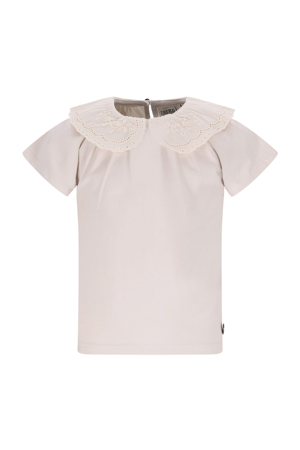 Elva Flo girls slub jersey tee with collar