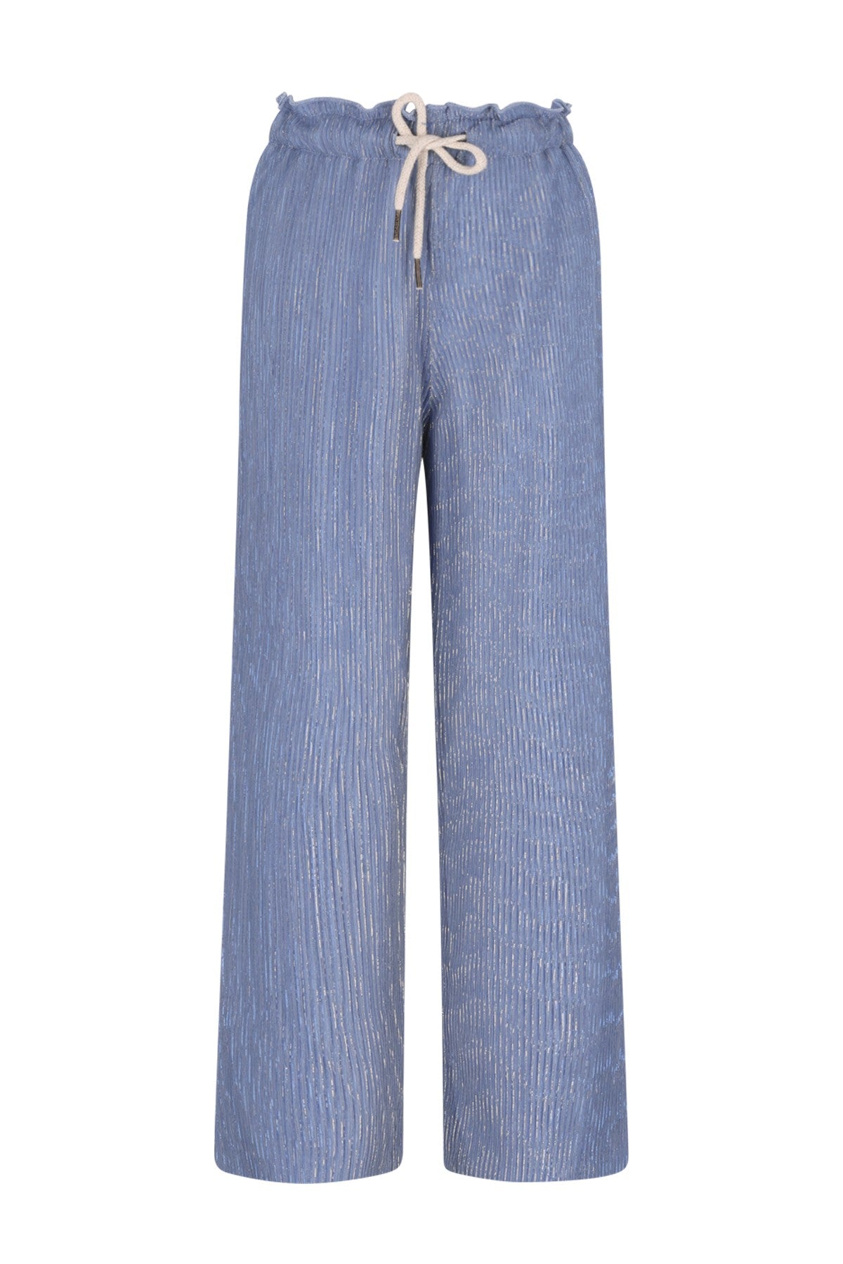 Fenna Flo girls metallic plissé pants