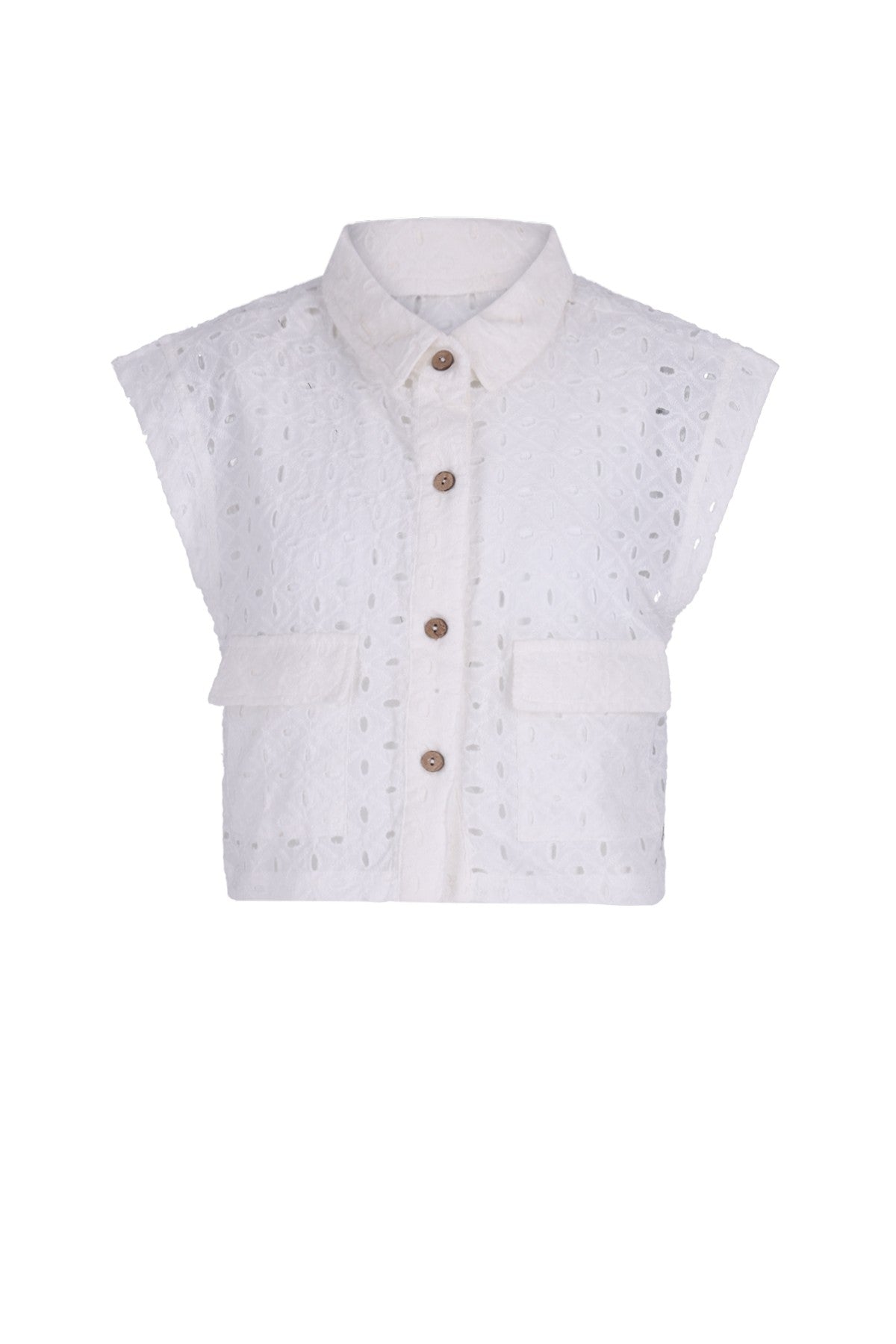 Denise Flo young broderie anglaise gilet