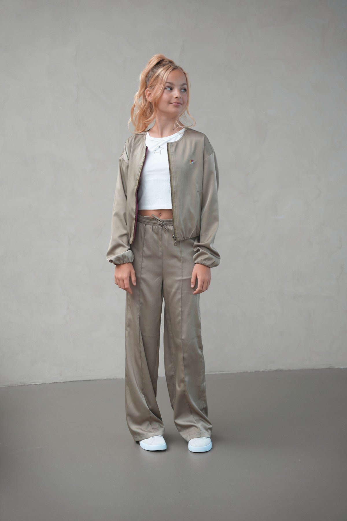 Romy Flo young satin wideleg