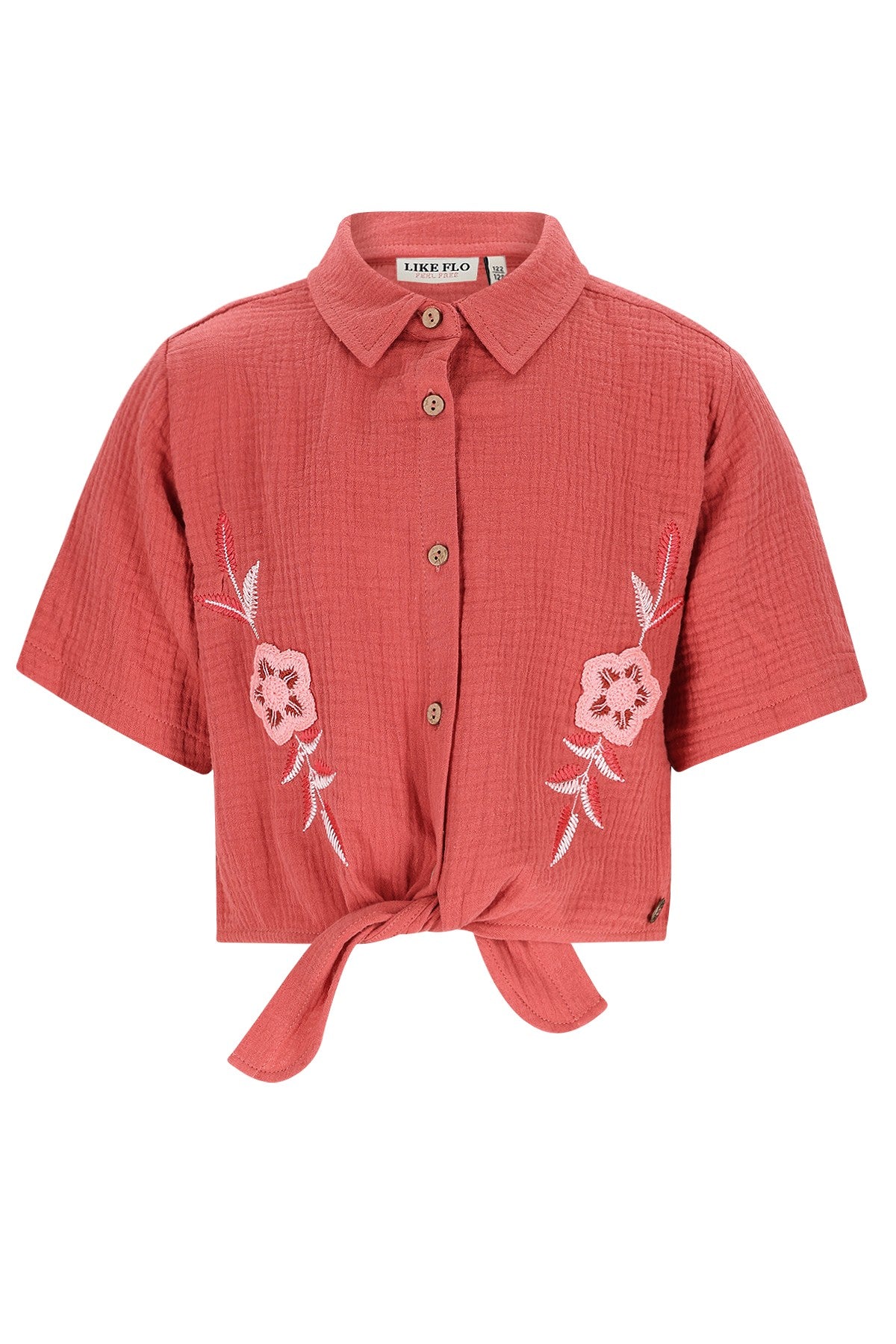 Cecile Flo girls knotted oversized blouse
