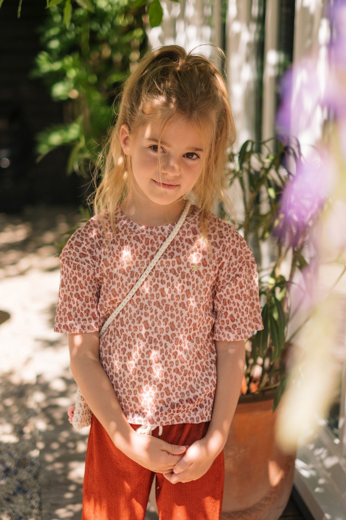 Evelijn Flo girls mesh tee