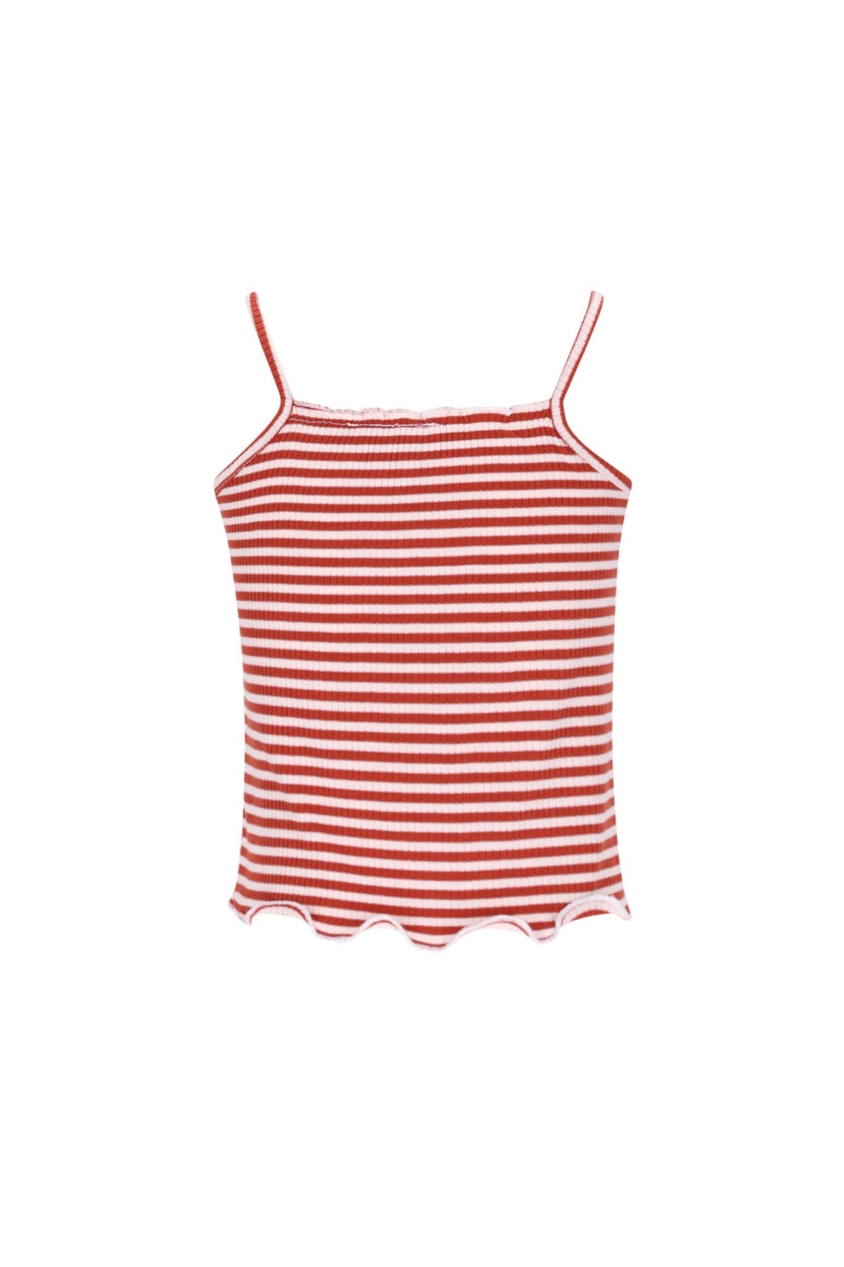 Evina Flo girls solid rib singlet