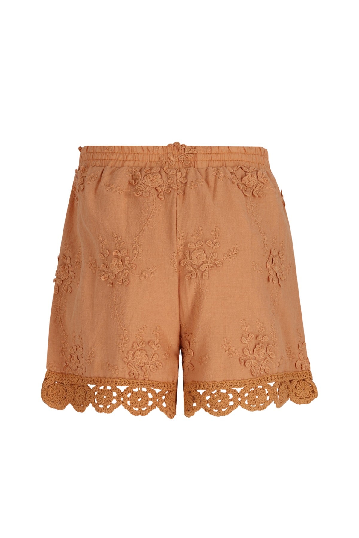 Fanny Flo girls 3D leaf embroidery short