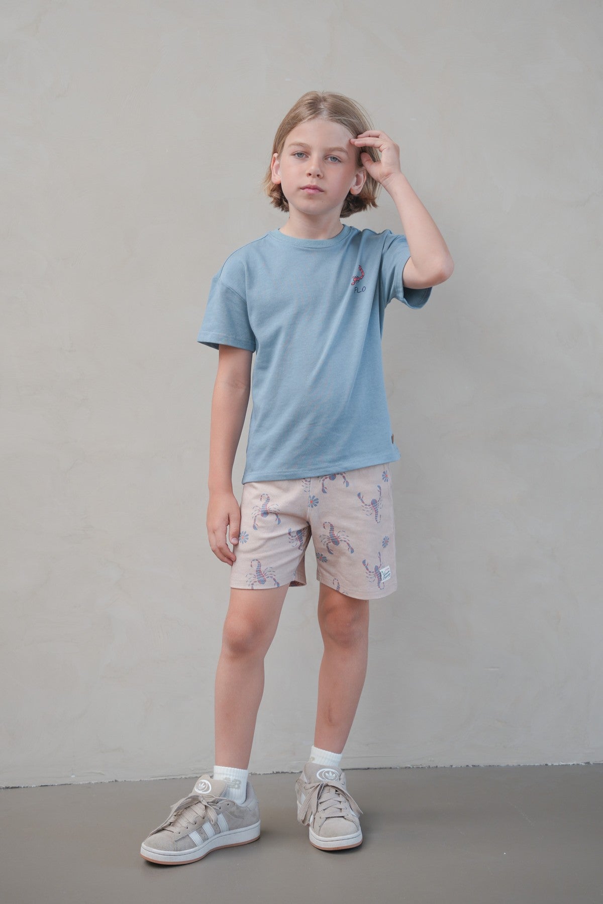 Freddie Flo boys heavy jersey AO short