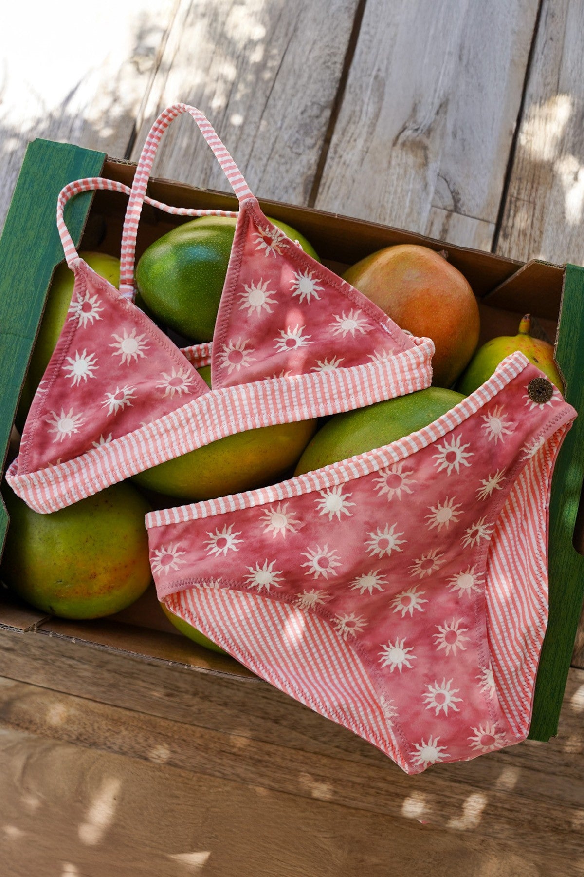 Talia Flo girls reversible triangle