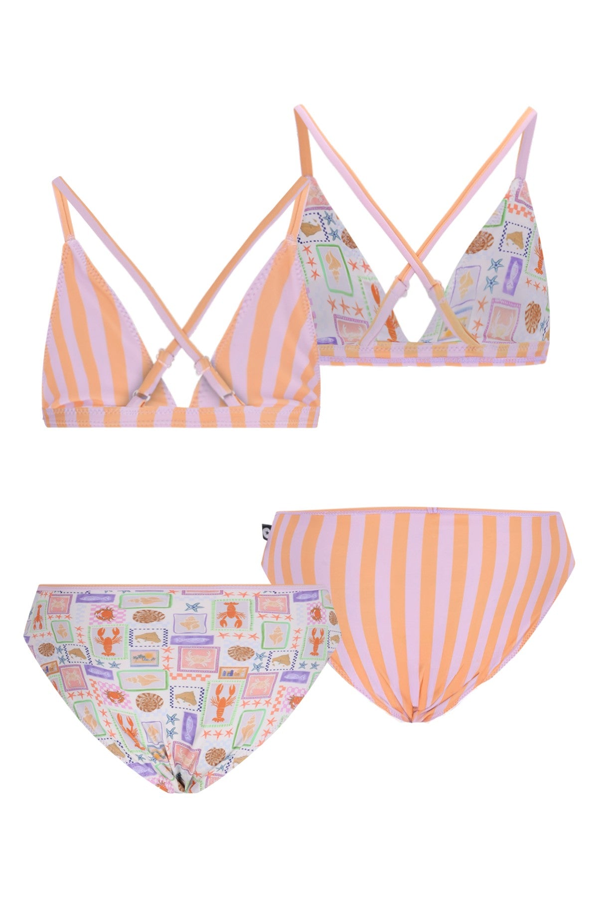 Talia Flo girls reversible triangle