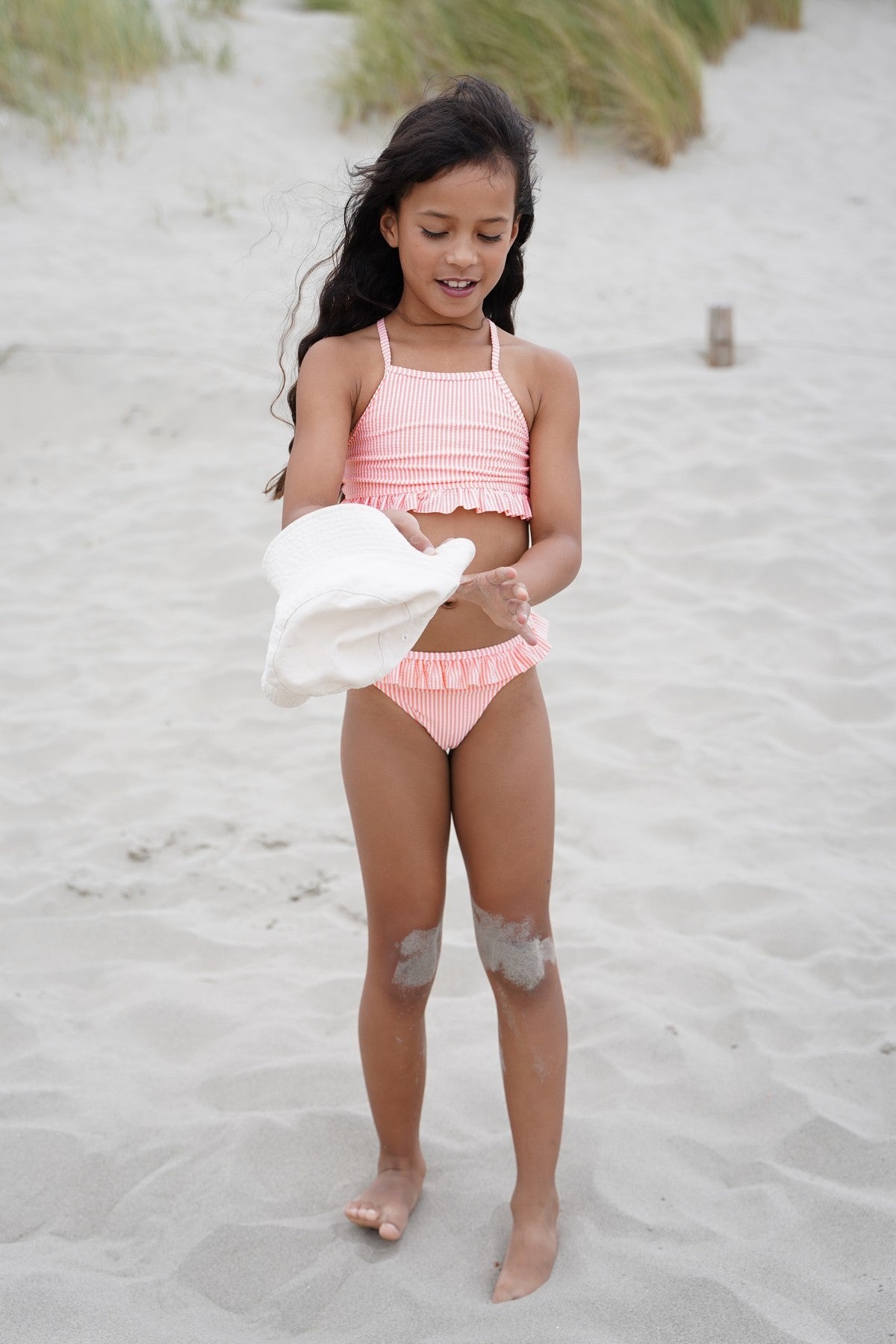 Taylor girls crossback bikini with ruffle