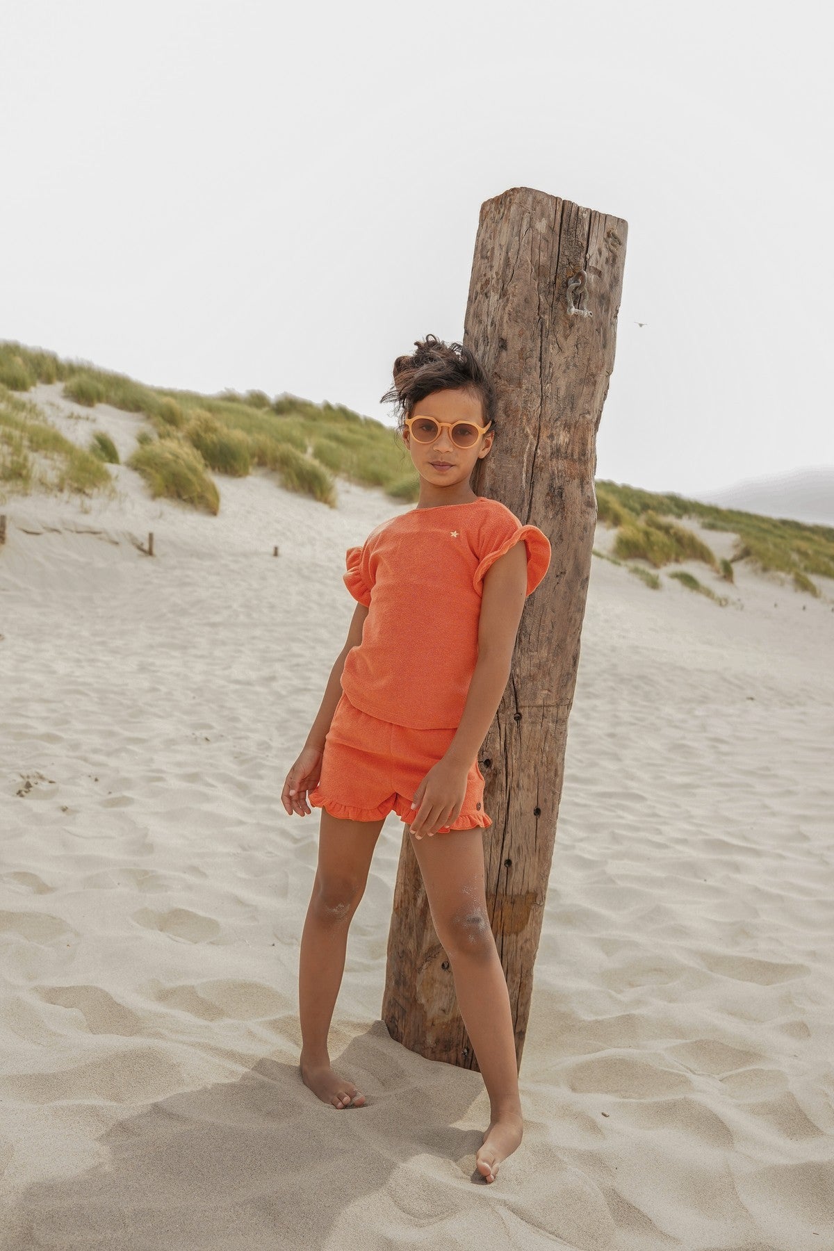 Faje Flo girls short ruffle hem